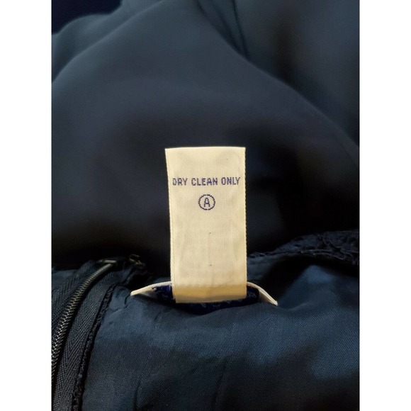 Lanz of Salzburg A-Line Lace Chiffon Blue Gown 10 - Picture 11 of 11